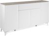 Sideboard >Bertrix< in Sandstein / weiß - 177x92x40cm (BxHxT) Bild 3