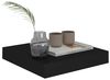vidaXL Schwebende Wandregale 4 Stk. Schwarz 23x23,5x3,8cm MDF 323825 Bild 3