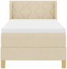 vidaXL Boxspringbett mit Kopfteil Creme 200 x 80 cm Stoff 3341326 Bild 5