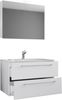 VCM Badmöbel Waschtisch Badinos 914145 Weiß H. 111 x B. 60 x T. 46 cm Bild 2