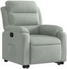 vidaXL Relaxsessel mit Aufstehhilfe Hellgrau Samt 3205092 Bild 3