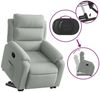 vidaXL Relaxsessel mit Aufstehhilfe Hellgrau Samt 3205092 Bild 5