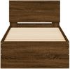 vidaXL Bettgestell ohne Matratze mit Kopfteil Braun Eiche 75x190 cm 838665 Bild 5