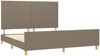 vidaXL Bettgestell ohne Matratze Taupe 180x200 cm Stoff 3124915 Bild 4