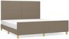 vidaXL Bettgestell ohne Matratze Taupe 180x200 cm Stoff 3124915 Bild 2