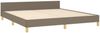 vidaXL Bettgestell ohne Matratze Taupe 180x200 cm Stoff 3124915 Bild 5