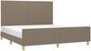 vidaXL Bettgestell ohne Matratze Taupe 180x200 cm Stoff 3124915 Bild 3