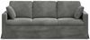 vidaXL Sofa Dunkelgrau 198 x 78 x 80 cm Samt 42024432 Bild 4