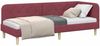 vidaXL Eckbettgestell Weinrot 80 x 200 cm Stoff 42016556 Bild 3