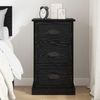 vidaXL Nachttisch Schwarz Eichen-Optik 39 x 39 x 67,5 cm Holzwerkstoff 881342 Bild 4