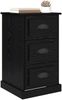 vidaXL Nachttisch Schwarz Eichen-Optik 39 x 39 x 67,5 cm Holzwerkstoff 881342 Bild 3