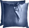 Komfortec Kissenbezug Mikrofaser Satin Kopfkissenbezug für Haar und Haut, (2 Stück), 40x40 cm, ähnlich wie Seide, Superweiches Kissenhülle Set Bild 4