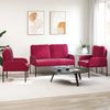 vidaXL Sofagarnituren 3 pcs Weinrot 115 x 56 x 80 cm Sperrholz 3406221 Bild 3