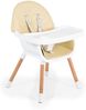 Cangaroo Kinderhochstuhl Gelato 2 in 1 Gurt, Kinderstuhl, Tisch verstellbar beige Bild 2