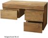 Badmöbel Set Mark Teak Massivholz - Breite vom Unterschrank: 90 cm - Breite vom Spiegel: 120 cm - Anzahl der Hängeschränke: ohne Hängeschrank - Handtuchhalter: ohne Handtuchhalter Bild 3