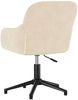 vidaXL Bürostuhl Drehbar Creme Samt 344865 Bild 5