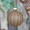 Weihnachtsschmuck Weihnachtskugel Streifen Karamell 8cm Chic Antique 51786-04 Bild 1