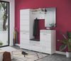 Garderobenschrank Linus - Weiß / Weiß Hochglanz Bild 3