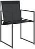 vidaXL Gartenstühle 4 Stk. Schwarz Stahl und Textilene 4008593 Bild 5