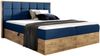 99rooms Florida Boxspringbett 120x200 cm Velours MONOLITH Dunkelblau Bild 4