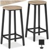 tectake Barhocker 2er Set Barhocker, Industrial Style Bild 5