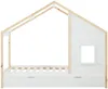 Vente-unique - RINELYA Bett Holz, Platte Weiß - B 97 cm x H 159 cm x L 196 cm Bild 3