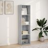 vidaXL Bücherregal Grau Sonoma 40x30x152 cm Holzwerkstoff 857881 Bild 3