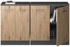 Küchenschrank für Dachschrägen R-Line Artisan-Eiche 140 cm 2er Set Schrankkorpuss 60 cm Tiefe Vicco Bild 5