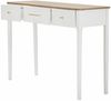Dmora Konsolentisch Crypto, Tisch, Eingangskonsole, Regal, 107x37 h80 cm, Weiß und Braun Bild 5