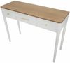 Dmora Konsolentisch Crypto, Tisch, Eingangskonsole, Regal, 107x37 h80 cm, Weiß und Braun Bild 4