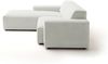 KAWOLA Sofa RANI Ecksofa Feincord silber Recamiere links 71 x 189 x 228 cm Bild 4