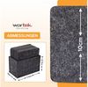 wortek Getränkeuntersetzer Filz-Untersetzer Eckig für Gläser 10er Set + Box, Zubehör für Tisch & Gläser, Set, 10-tlg, waschbare Getränke Glasuntersetzer Gläser, Tischuntersetzer Filz 10 cm Bild 3