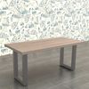 Tischuntergestell 80x72 cm Möbelfüße Grau Tischbeine Industrie Bankkufen Stahl Bild 3