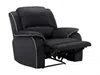 Vente-unique - HERNANI Sessel StoffStoff Schwarz - B 96 cm x H 99 cm x L 100 cm Bild 1