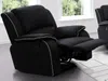 Vente-unique - HERNANI Sessel StoffStoff Schwarz - B 96 cm x H 99 cm x L 100 cm Bild 3