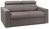 Schlafsofa 2-Sitzer Stoff VIZIR - Grau - Liegefläche: 120 cm - Matratzenhöhe: 18 cm mit Memory Schaum Bild 4