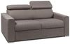 Schlafsofa 2-Sitzer Stoff VIZIR - Grau - Liegefläche: 120 cm - Matratzenhöhe: 18 cm mit Memory Schaum Bild 5