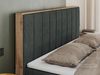 Boxspringbett, Schlafzimmerbett, Bettkasten - BELLISSIMO - 140 x 200 cm - Dunkelgrau Stoff - H3 Bild 2