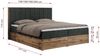 Boxspringbett, Schlafzimmerbett, Bettkasten - BELLISSIMO - 140 x 200 cm - Dunkelgrau Stoff - H3 Bild 5