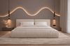 MOEBLO Polsterbett Bett 08 aus Samt (Modernes Doppelbett mit eleganter Kopfteilpolsterung, stabilem Rahmenbettgestell und großzügigem Stauraum – 180x200 cm Komfortables Stauraumbett für stilvolle Schlafzimmer - 180x200 cm, - Eleganz und Funktionalität ... Bild 2