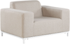 Gartensessel 2er Set ROVIGO Stoff Beige Bild 4