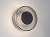 Dimmbare LED Wandleuchte CELESTE Glasschirm Chrom, Ø 22cm Bild 3