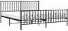 vidaXL Bettgestell mit Kopf- und Fußteil Metall Schwarz 183x213 cm 374460 Bild 3