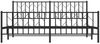 vidaXL Bettgestell mit Kopf- und Fußteil Metall Schwarz 183x213 cm 374460 Bild 5