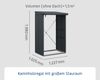 Hörmann Ecostar Metall Kaminholzregal Elegant Typ 1, 123 x 103 cm, anthrazit, 123 x 103 x 198 cm (T x B x H) Bild 4
