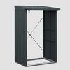 Hörmann Ecostar Metall Kaminholzregal Elegant Typ 1, 123 x 103 cm, anthrazit, 123 x 103 x 198 cm (T x B x H) Bild 2