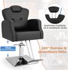 Friseurstuhl mit Kopfstütze & Rückenlehne & Hydraulikpumpe Höhenverstellbarer Salonstuhl Bild 5