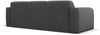 Micadoni Sofa Molino 3-Sitzer Strukturierter Stoff Dunkelgrau Bild 3