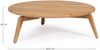 Gartencouchtisch Airalu aus nachhaltigem Teakholz, skandinavischer Stil, rund, natur Bild 2