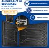 KESSER® Buffettisch Tisch klappbar Kunststoff 183x76 cm Rattan Optik Campingtisch Partytisch Klapptisch Gartentisch für Garten Terrasse und Balkon zusammenklappbar 6 Personen ink. Tragegriff Schwarz Bild 4